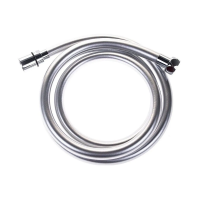 Купить Шланг для душа виниловый 1,5 м, D 14 мм, фитинги латунь (серебр. блеск) (1/50) "ELKA"