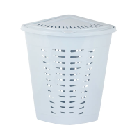 Купить Корзина для белья угловая 45 л (голубая) (1/6) "Альтернатива" м1365