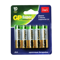 Купить Батарейка GP SUPER 15A/IVI-2CR10  тип аа (10 шт. в блистере) (1/10/100)