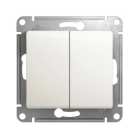 Купить Выключатель "GLOSSA" 2-х кл. (механизм) 10а, перламутр (1/20/160) "SCHNEIDER"