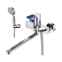 Купить Смеситель для ванн "AURA"  LM0651C  длинный плоский излив (1/12) "LEMARK"