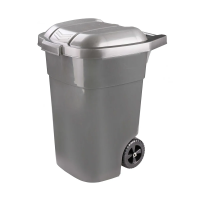 Купить Бак пласт. для мусора с крышкой на колесах "Эконом"  65 л (1) "Альтернатива" м7235
