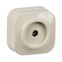 Купить Розетка телевизионная открыт. уст. "GLORY" ртв20-хк, кремовый (1/30/360) "IEK"