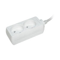 Купить Удлинитель 2 розетки, 2P/1,5 м 2*0,75 мм, 10а (1/15/60) "IEK"