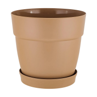 Купить Горшок для цветов "VILLA DE FIORI" D 130 мм/1,1 л (молочный шоколад) (1/10) "INGREEN" IG660010047