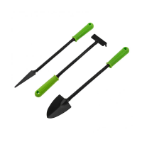 Купить Набор садовый 3 предм. (совок, грабли, пика посадочная)  пластик. ручки (1/80) "PALISAD"