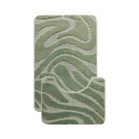 Купить Набор ковриков для ванной "LEMIS 3014" 50*80 + 50*40 см (зеленый) (1/18) "L'CADESI" 001284