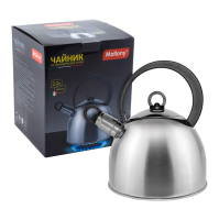 Купить Чайник нержав. 2,2 л со свистком (1/6) "MALLONY" DJA-3026