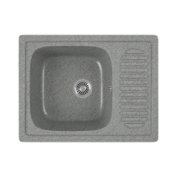 Купить Мойка для кухни врезная искусств. камень GRS-13-309 с крылом 650*500 мм темно-серая (1) "GREENSTONE"