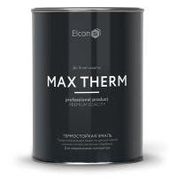 Эмаль термостойкая "MAX THERM" бежевая (до 400ºс) 0,8 кг (1/12) "ELCON"