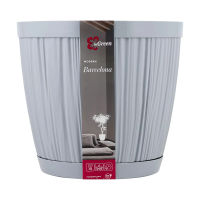 Купить Горшок для цветов "BARCELONA" D 270 мм/9,6 л (утренний туман) (1/12) "INGREEN" IG623210025