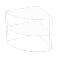 Купить Полка-подставка для кухни угловая 3-х ярусная 26*26*23 см (белый) (1/6/18) "MALLONY" W4165