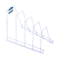 Купить Подставка для крышек и разделочных досок, хром. (1/4/12) "Мультидом" AN52-105