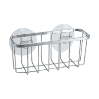 Купить Полка для ванной на присосках 14*5,3*6,3 см хром. (1/24/72) "Рыжий кот" COZY-B-1