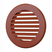 Купить Решетка вентиляционная круглая D 136 мм с фланцем D100 (1/55) "Эра" 10ркн терр