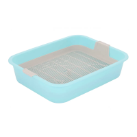Купить Лоток для животных с сеткой "Мур-мяу" (голубой) (1/22) "Альтернатива" м7848