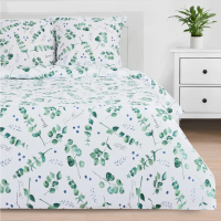 Купить Постельное белье "Этель" листья эвкалипта евро (поплин) (1) 4746230