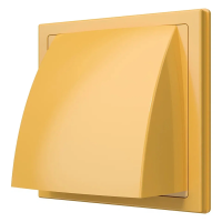 Купить Выход стенной вытяжной с обратн. клапаном 190х190 мм фланец D150/160 (1/18) "Эра" 1919к15.16фв беж