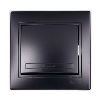 Купить Выключатель "MIRA" 1 кл., черный бархат (1/10/120) "LEZARD" 701-4242-100