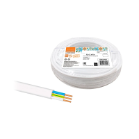 Купить Провод пусп 3 х 2,5 мм² (бухта 20 м) белый (1/5) народный SQ0126-0023