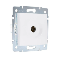 Купить Розетка телевизионная "KARINA" оконечная (механизм) белый (1/10/120) "LEZARD" 707-0288-130