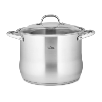 Купить Кастрюля нержав. "BIG SIZE" 10,6 л стекл. крышка, 26*21 см (1) "LARA" LR02-43