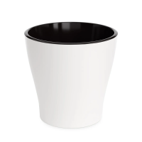 Купить Горшок для цветов "Лея" 2,2 л двойной (белый) (1/20) "Альтернатива" м7928