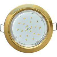 Купить Светильник встроенный Ecola GX53-H4 38x106 золото