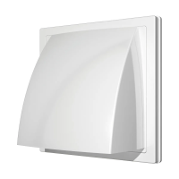 Купить Выход стенной вытяжной с обратн. клапаном 150 х 150 мм с фланцем D100 (1/20) "Эра" 1515к10фв