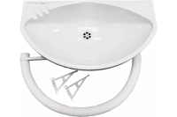 Купить Раковина пластм с сифоном и кронштейнами