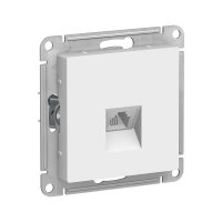 Купить Розетка телефонная "ATLASDESIGN" RJ11 (механизм) белый (1/10/60) "SCHNEIDER"