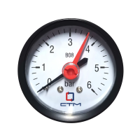 Купить Манометр аксиальный 1/4", до 6 бар (1/100) "Стм"