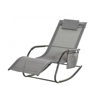 Купить Лежак "Джерси" текстилен, серый (1) "GARDEN STORY" WR-T24