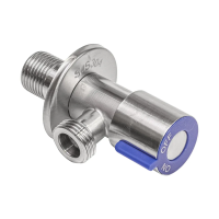 Купить Кран угловой "RM" сталь 1/2" х 3/4", наружн/наружн, керамич. кран-букса (1/60)