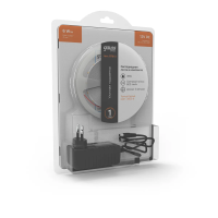 Купить Лента светодиодная с блоком питания 2835/60 12V 3000 K, 8 мм, 5 м, IP65 (1/50) "GAUSS BASIC"