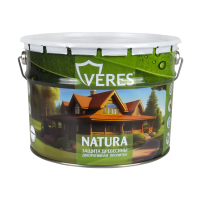 Пропитка декоративная "NATURA" бесцветный 9 л (1) "VERES"