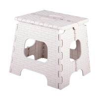 Купить Табурет складной пласт. "Плетенка" (малый) (бежевый) (1/5) "Альтернатива" м7096