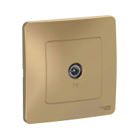 Купить Розетка телевизионная "BLANCA" коннектор, титан (1/10/20) "SCHNEIDER"