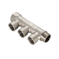 Купить Коллектор 1" х 1/2"  3 выхода (внутренняя резьба) (1/40) "Стм"