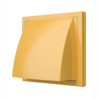 Купить Выход стенной вытяжной с обратн. клапаном 150 х 150 мм с фланцем D125 (1/20) "Эра" 1515к12,5фв беж