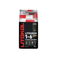 Купить Затирка "LITOCHROM 1-6 EVO" LE.130 серый, 2 кг (1/15) LITOKOL