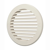 Купить Решетка вентиляционная круглая D 161 мм с фланцем D125 (1/34) "Эра" 12ркн Ivory