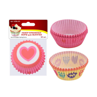 Купить Формы для выпечки бумажные (набор 50 шт.) (1/12/120) "Мультидом" VL80-275