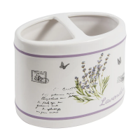 Купить Стакан для ванной комнаты "Лаванда" TBH-LAV, с разделителями, керамика (1/4/48) "Рыжий кот"