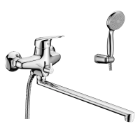 Купить Смеситель для ванн "LUNA"  LM4151C  длинный плоский излив (1/8) "LEMARK"