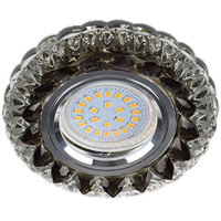 Купить Светильник встроенный Ecola GU5.3 MR16 LD7009 Кристалл Черный/хром 30х95