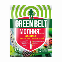 Купить Инсектицид "Молния экстра" от насекомых-вредителей 1,5 мл (1/350) "GREEN BELT"