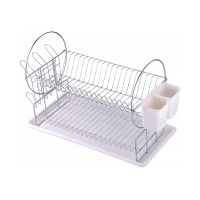 Купить Сушилка для посуды и столовых приборов 2 яруса хром. (1/12) "Рыжий кот"   DR-1