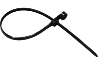 Купить Хомуты нейлон под винт 4,3 х 200 мм (набор 100 шт.), черные (1/10/100) "REXANT" 07-0205