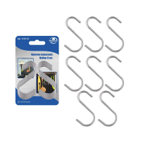 Купить Крючки S-образн. метал. (блистер 8 шт.) (1/30/180) "Мультидом" VL52-32